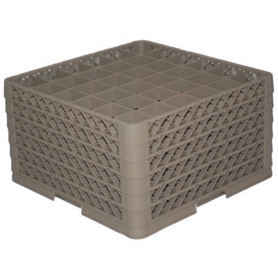 Traex&reg; TR13CCCCCC 36-Compartment 9-7/8" High Beige Glass Rack