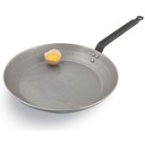 Paderno World Cuisine Polished Carbon Steel 9-1/2" Fry Pan