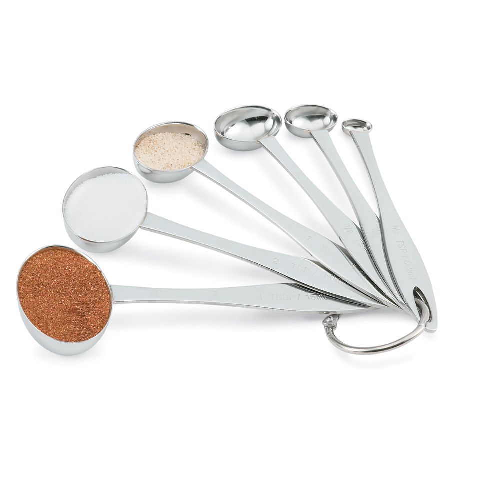 Vollrath 6-Piece S/S Oval Measuring Spoon Set