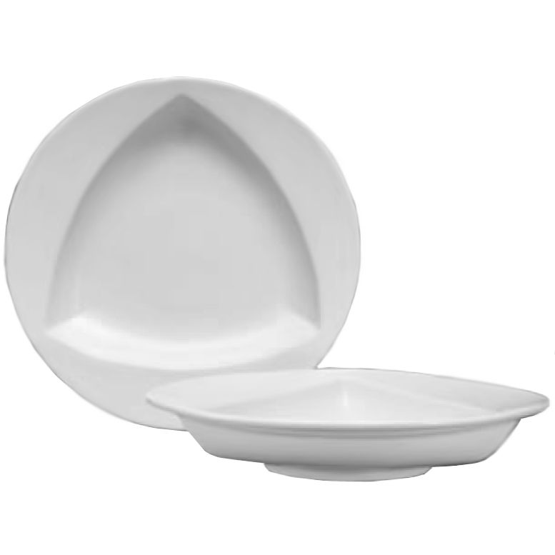 Homer Laughlin Ameriwhite&reg; Pristine&reg; Triangle 12 oz Soup Bowl