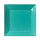 Homer Laughlin Colorations&trade; Turquoise Times Sq. 12" Plate