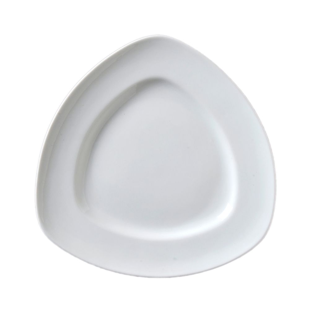 Vertex&reg; China Signature White 12-1/4 In. Triangular Fusion Plate