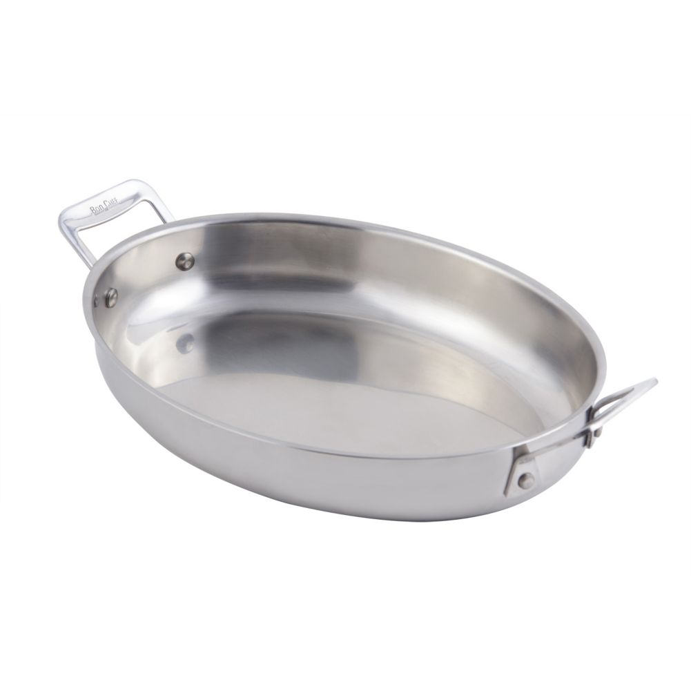 Bon Chef Cucina S/S 12" Oval Au Gratin Pan