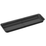 Delfin 4.25 Qt. Black Rectangular Market Bowl