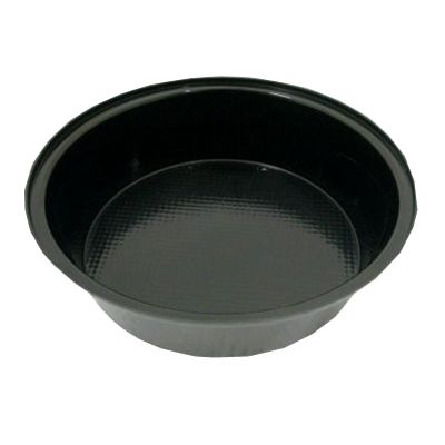 Delfin 15" x 15" Black Round Ice Bowl
