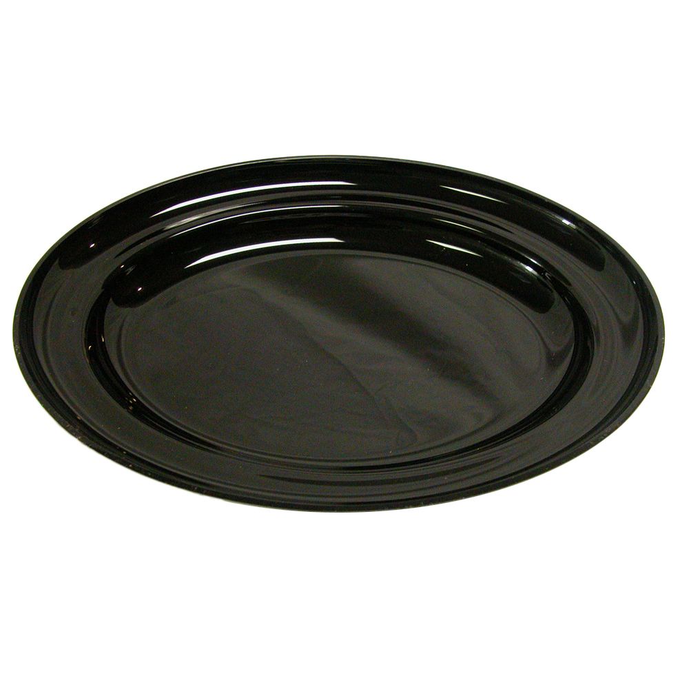 Delfin 3 Qt. Black Oval Traditional Bowl