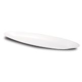 Aegina&trade; ABS Plastic Platter, White, 24 x 8 x 1.25