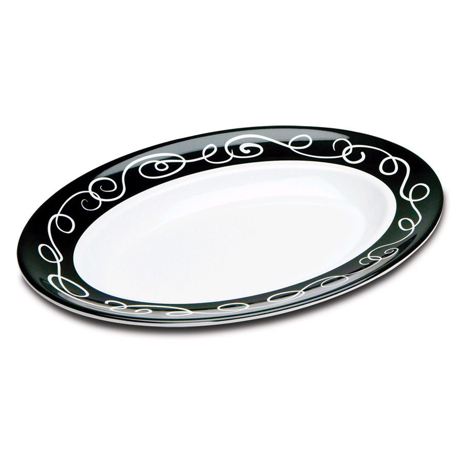 Delfin 3 Qt. White Oval Sorrento Bowl