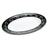 Delfin 3 Qt. White Oval Sorrento Bowl