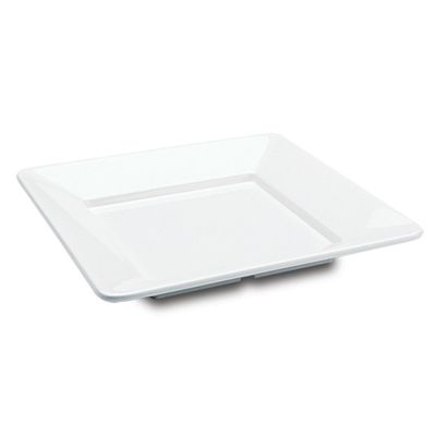 Delfin 12" x 12" x 1.5" White Square Pacific Rim Tray