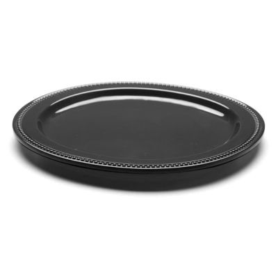 Elite Global Solutions Venetian 12" Black Oblong Plate