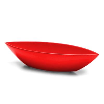 Elite Global Solutions Super Bowls 2.5 Qt. Red Pointed Oval Bowl