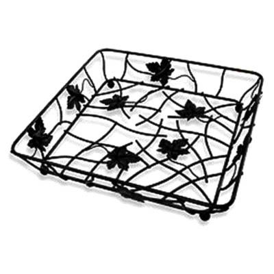 Elite Global Solutions 12" Black Square Wire Basket
