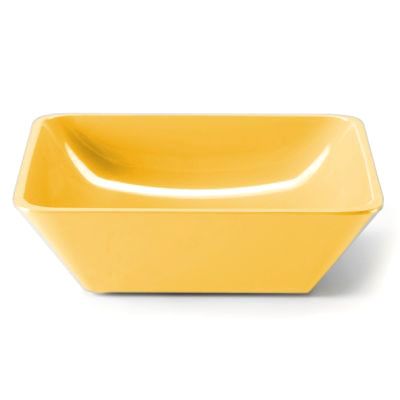 Elite Global Solutions Belize 10" Yellow Shallow Square Bowl