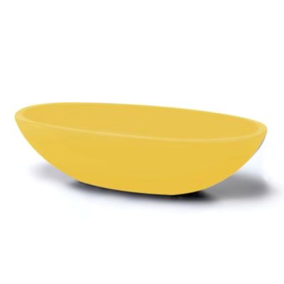 Elite Global Solutions Belize 3 Qt. Yellow Long Oval Bowl