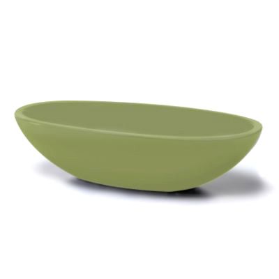 Elite Global Solutions Belize 3 Qt. Green Long Oval Bowl