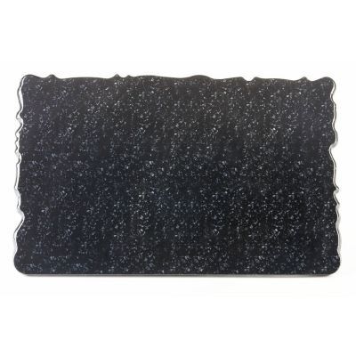 Black Granite Regular Shape Riser, 24" x 15"