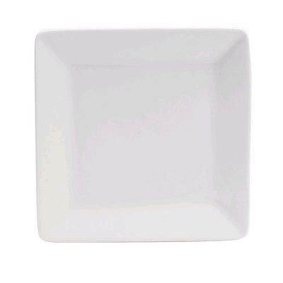 Oneida&reg; 8-1/2" Square Porcelain White Plate