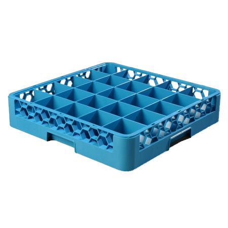 Carlisle&reg; OptiClean&trade; 25-Compartment Blue Glass Rack