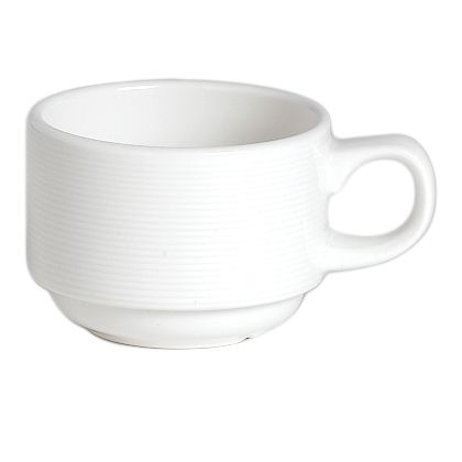 Steelite Distinction Juliette White 7.5 Oz Stacking Cup