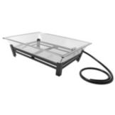 Gourmet Display&reg; 27 x 19 Black Metal Ice Carving Pedestal