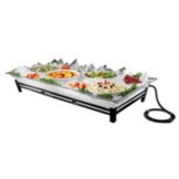 Gourmet Display&reg; 48 x 24 Black Metal Ice Carving Pedestal