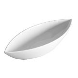 Gourmet Display&reg; Small White Melamine Canoe Bowl