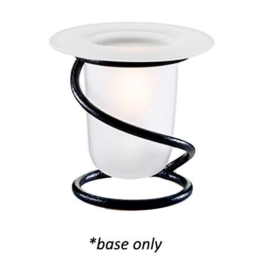 Candle Lamp&reg; Silvia Silver Vein Lamp Base