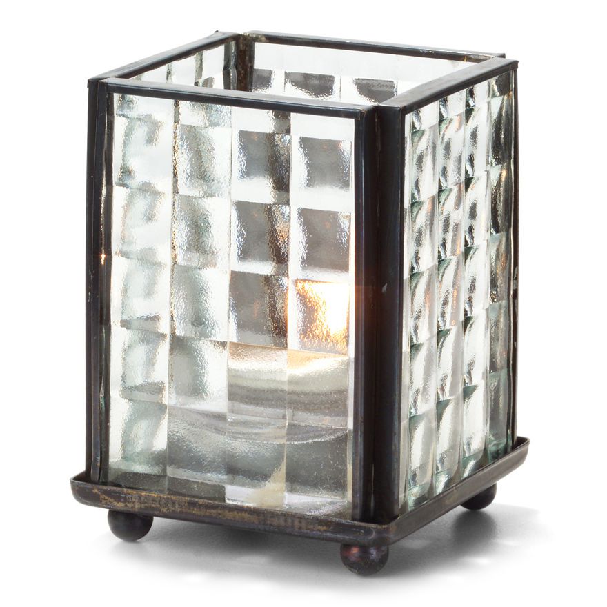 Hollowick Mini Panel Lamp w/ Clear Optic Glass Panels