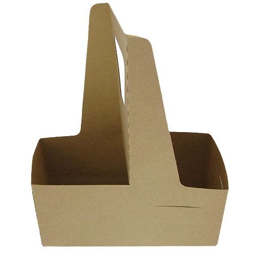 LBP Kraft Board 2-Cup Drink Carrier with Handle