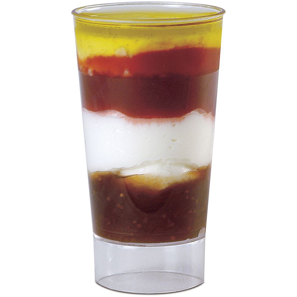 JB Prince 2 Oz. Clear Plastic Maxi Glass