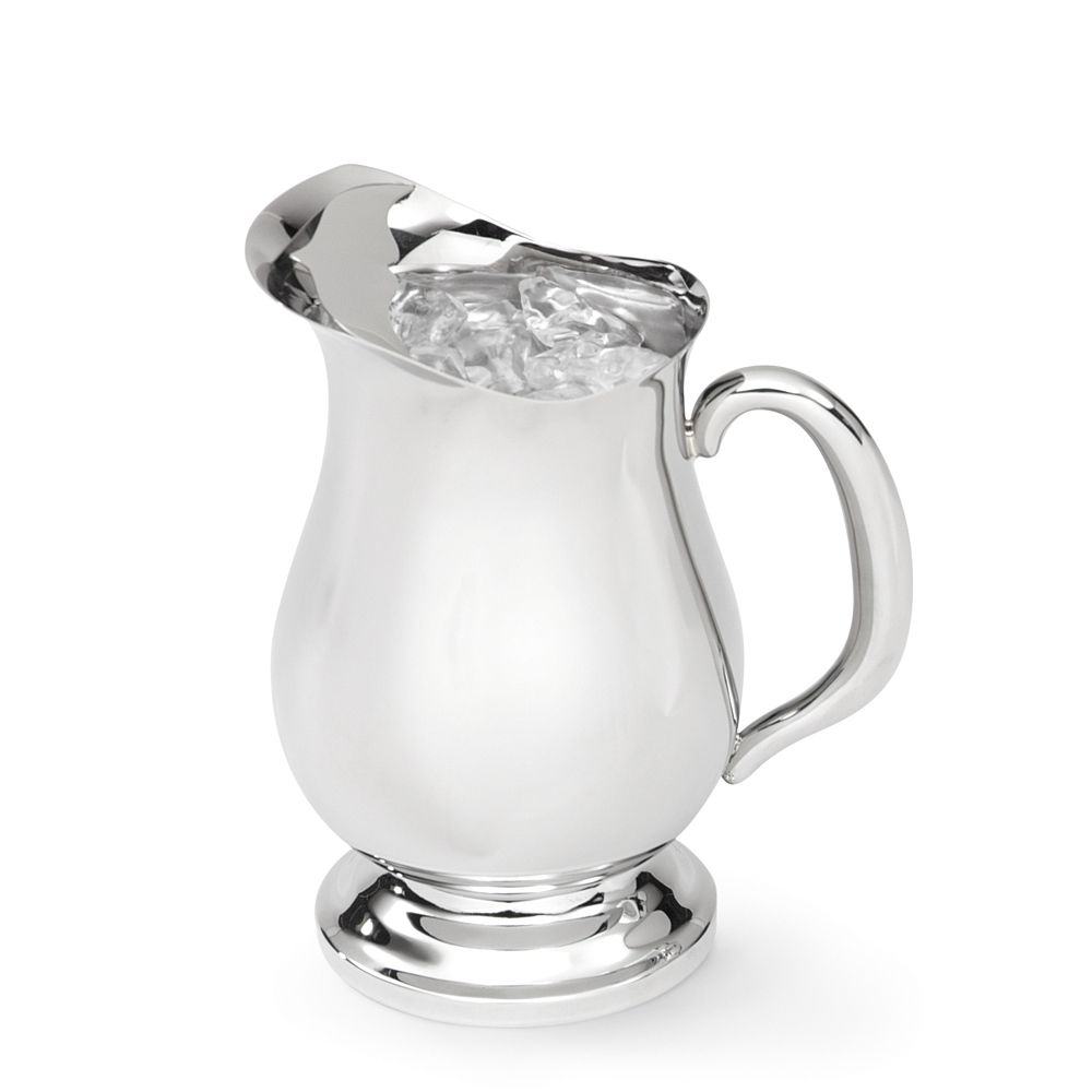 S/S Hollow Handle Water Pitcher w/ Ice Guard, 1.9 Qt