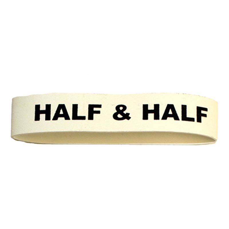 Service Ideas "Half and Half" Flavorband Label