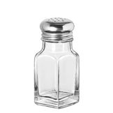 Glass Salt/Pepper Shaker w/ S/S Top, 2 oz