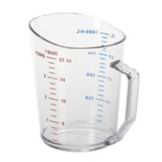 Cambro Clear Camwear&reg; 1 Qt Measuring Cup