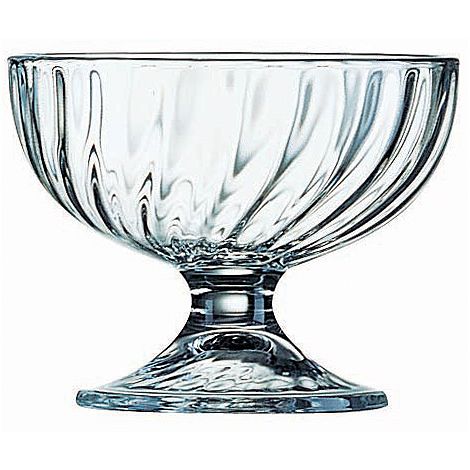 Cardinal Arcoroc Swirl Optic 7 oz Dessert Dish
