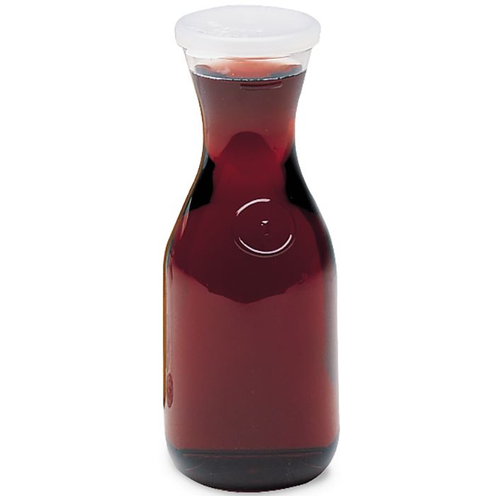 Cambro Clear Camwear&reg; Camliter&reg; 1/4 L Decanter w/ Lid