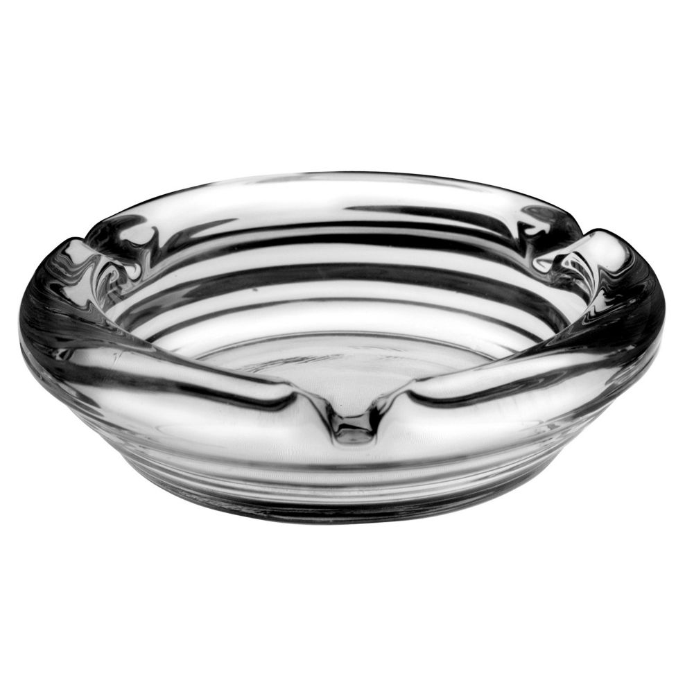 Anchor Round Glass Snuffer Ashtray, 4-3/8"