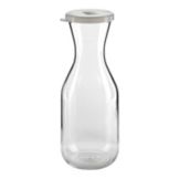 Cambro Clear Camwear&reg; Camliter&reg; 1 L Decanter w/ Lid