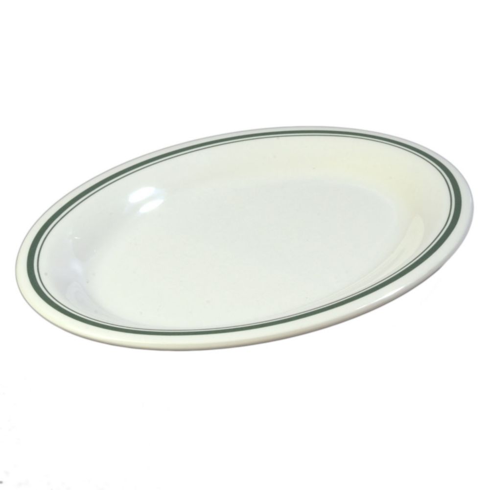 Carlisle Durus&reg; Oval Platter, Orleans on Bone, 12" x 9"