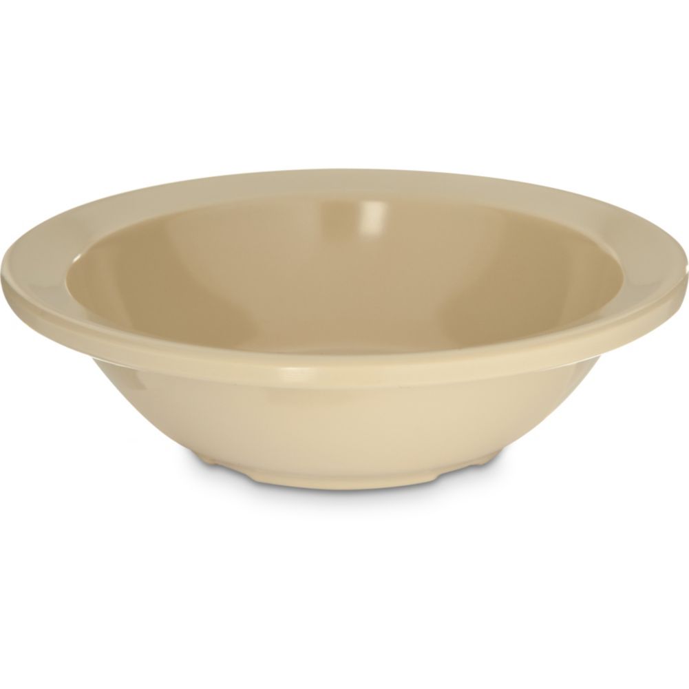 Carlisle&reg; Kingline Rimmed Fruit Bowl, Tan, 4.4 oz