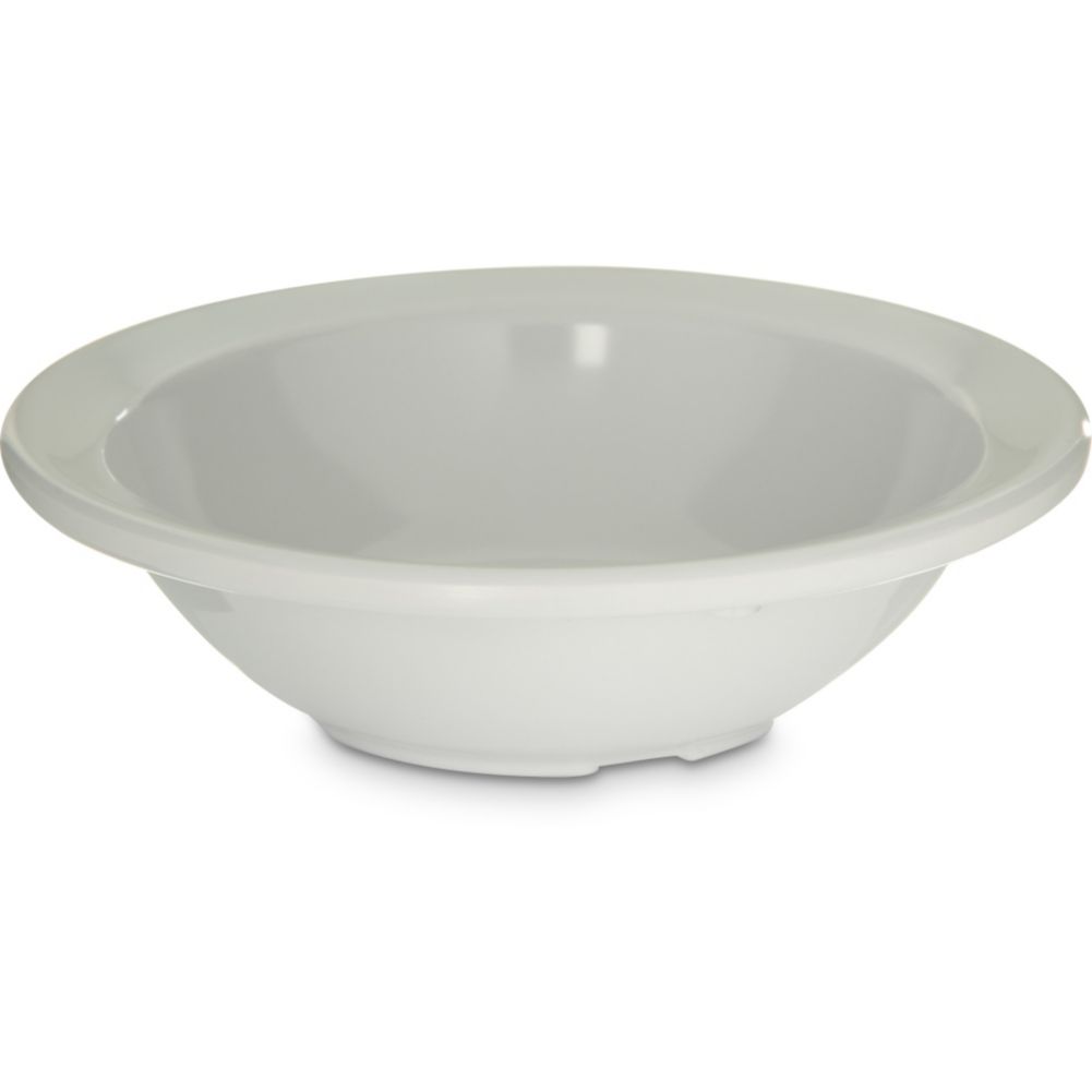 Carlisle&reg; Kingline Rimmed Fruit Bowl, White, 4.4 oz
