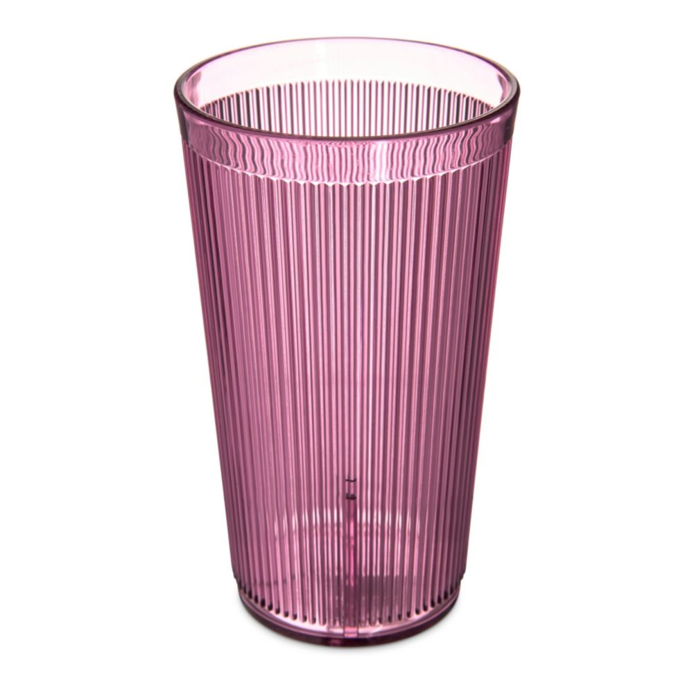 Crystalon&reg; SAN Plastic Stack-All Tumbler, Rose, 20.7 oz