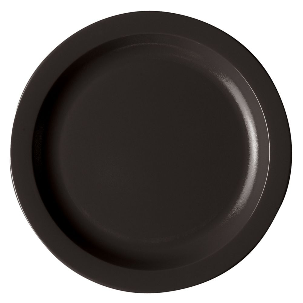 Cambro Black Camwear&reg; Narrow Rim 10" Plate