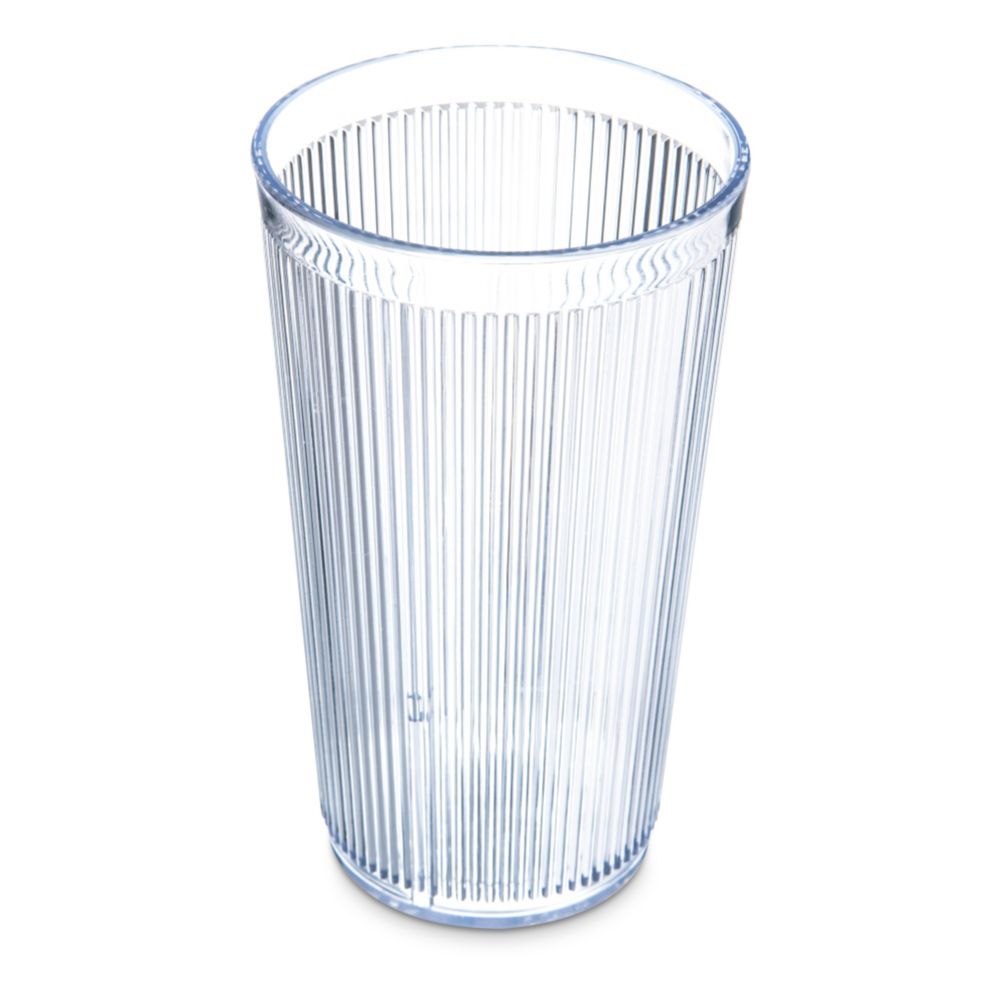 Crystalon&reg; SAN Plastic Stack-All Tumbler, Clear, 20.7 oz