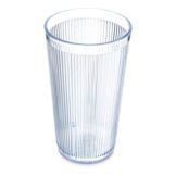 Crystalon&reg; SAN Plastic Stack-All Tumbler, Clear, 20.7 oz