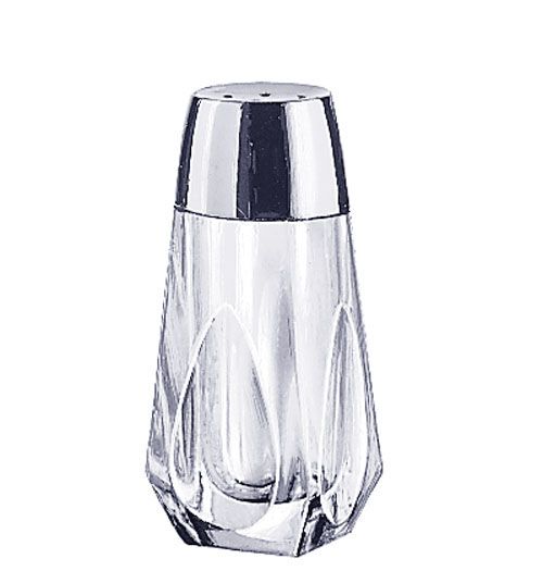 Libbey Glass 1.5 Oz Salt / Pepper Shaker w/ Chrome Plated Plastic Top
