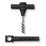 Franmara&reg; 4-1/4" Black Plastic Pocket Corkscrew