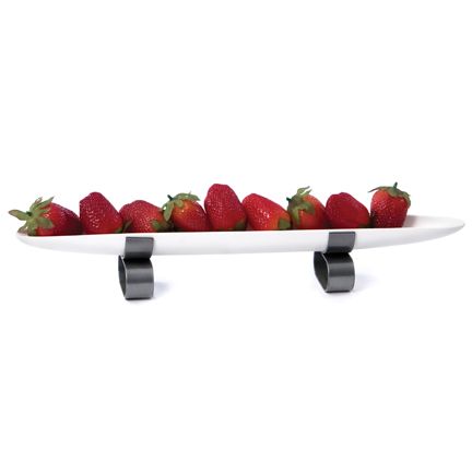 Oval Server on Pewter Stand