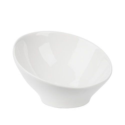 Small White Angled Round Replacement Bowl for 84572.P